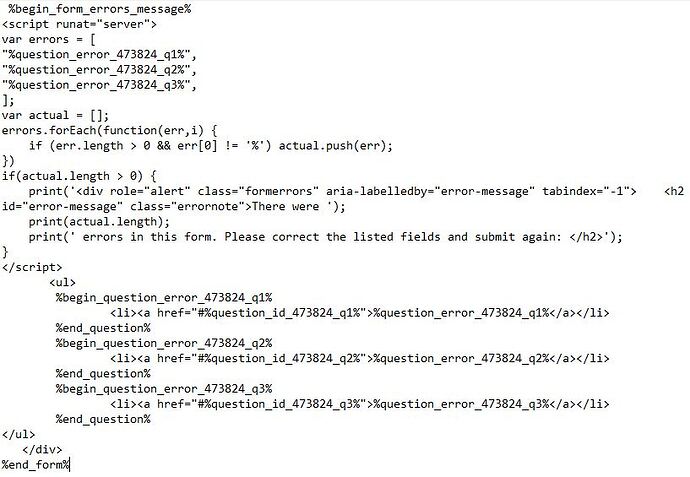 code